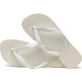 Resim Havaianas Kız Çocuk Plaj Terliği Beyaz Düz Topuklu Konforlu Kullanım Alanı İçin Tasarlandı 