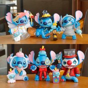 Resim Rastgele 1 adet Stitch Mischief Diary 2.0 Serisi Gizem Kutusu Ev Dekoru Araba Masa Süsü Mükemmel Doğum Günü Noel Paskalya Hediyesi 