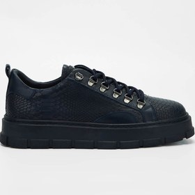 Resim Tamer Tanca Erkek Hakiki Deri Lacivert Sneakers & Spor Ayakkabı 