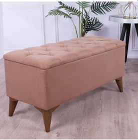 Resim Zümre Sandıklı Puf Kahverengi Yatak Odası Ayak Ucu Oturma Odası Antre Kahverengi 