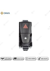 Resim Renault Megane 3 - Fluence Dörtlü Sinyal Flaşör Düğmesi Anahtarı 