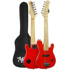 Resim Midex Ceg-30rd 4-6 Yaş Çocuklar İçin Amfili Full 1/4 30 İnç Elektro Gitar Seti Red 