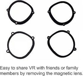 Resim IOOIOO one Pair Lenses Frame(R and L) Without Lens for Other for Meta Quest 2 or Quest 3s Oculus VR Headset (Frame only) 