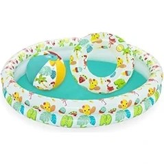 Resim Çocuk Havuzu Seti, Su Dostları, Çap 122 x 20 cm 