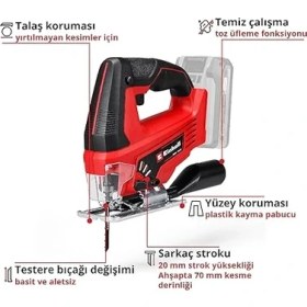 Resim CetKing Tc-Js 18 Li-Solo, Akülü Dekupaj Testere 