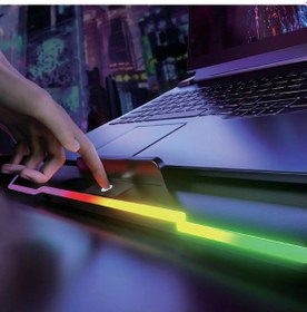 Resim Miaxtreme Çift Fanlı 9-17'' Uyumlu Rgb Gaming Laptop Soğutucu Cooling Pad Ayarlanabilir Notebook Altlığı 