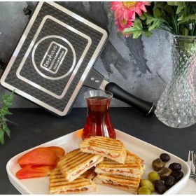 Resim Şık ve Dayanıklı Iç-Dış Granit Ocak Üstü Tost Makinesi 