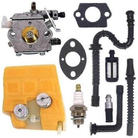 Resim Stihl Ms240 Ms260 Karbüratör Tamir Takımı 024 026 Modelleri İçin Hava Filtreli. 