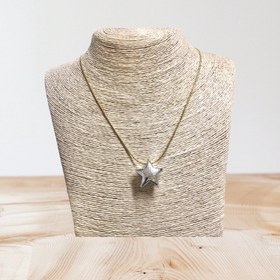 Resim Rodyum Kaplama 22mm Çatlatma Desen Tombul Yıldız 