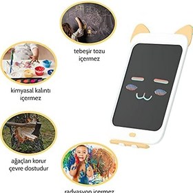 Resim Xiaomi Wicue 10” Sarı Kedi LCD Dijital Renkli Çizim Tableti 