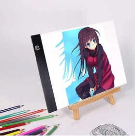 Resim valkyrie MDDG Led Işıklı A4 Boy Çizim Kopyalama Eskiz Çizim Ultra İnce Animasyon Çizim Tableti 