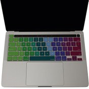 Resim Pembe Yeşil Macbook Pro Klavye Kılıfı 13inç M1-m2 Us(abd) İngilizce A2338 2289 2251 A2141 Uyumlu Dazzle McStorey