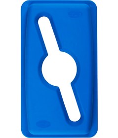 Resim Ermop Geri Dönüşüm Kutusu R-bin Mavi Kapaklı Kağıt Geri Dönüşüm Için Uygun 