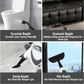 Resim Çok Amaçlı Basınçlı Buhar Temizleyici - El Tipi Buharlı Temizlik Makinesi 