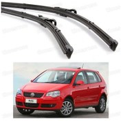 Resim Volkswagen Polo Ön Cam Muz Ön Silecek Süpürgesi Seti 2005-2009 411513680 