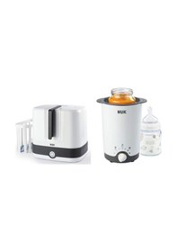 Resim Nuk Vario Express Buhar Sterilizatörü 6 Biberon Kapasiteli & Thermo 3ü1 Arada Biberon Isıtıcı 