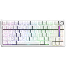 Resim Freewolf F75 Kablosuz Mekanik Oyun Klavyesi %75 Hot-swappable Üç Modlu Bağlantı 4000 Mah Bataryalı 