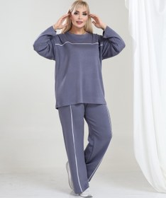 Resim şuranur Oşho Modal Kumaş Uzun Kollu Biyeli Rahat Günlük Takım Büyük Beden M-6XL 