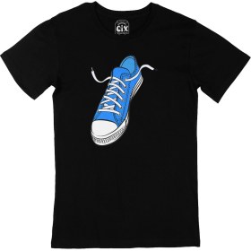 Resim Cix Sneaker Görselli Siyah Tişört 