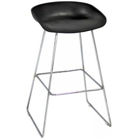 Resim Uzay Ofis Marlen Bar Tabure - Siyah - Krom 