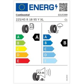 Resim Continental 225/45R18 95Y XL Ecocontact 6 Mo Yaz Lastiği 2025 