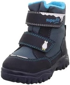 Resim Husky Superfit Marka Penguen Desenli Sympateks Erkek Çocuk Bot Mavi-Turkuaz Mavi 2 