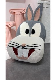 Resim Most Bugs Bunny Karakter Berjer 1. Sınıf Teddy Kumaş Gürgen Ağaç Çok Renkli 