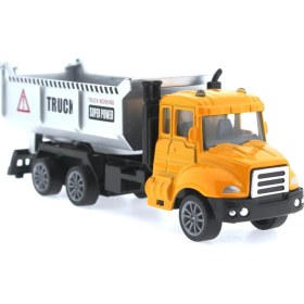 Resim Çek Bırak Metal Mini Sarı Kamyon 