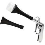Resim Chuangyinshop Silvery 1 Araç Temizlik Tabancası 2 Nozullu Yüksek Basınçlı Oto İçi Sprey Aracı Koltuk Ve Halı Temizleme Aleti 