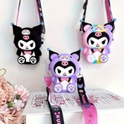 Resim For Kuromi Mini Sırt Çantası için - Fermuar Kapatma ile Sevimli Karikatür Tasarımı, Yumuşak Plastik Malzeme, Siyah/Mor/Pembe, Sevimli Anime Stili - Kızlar için Mükemmel Hediye, Canlı Renklerle Eğlenceli Aksesuar, Sevimli Sırt Çantası 