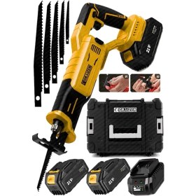 Resim Graizer 21 V Kömürsüz Çelik Şanzuman Beton Tuğla Kemik Kesme Tilki Kuyruğu Akülü Testere Makinesi 