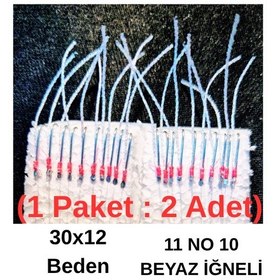 Resim Eagenset İstavrit Çaparisi 30x12 11 No 10 Beyaz İğneli 2li Paket 