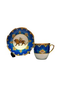 Resim River World 12 Parça 6 Kişilik Porselen Türk Kahvesi Fincan Takımı Lon Serisi Çok Renkli 