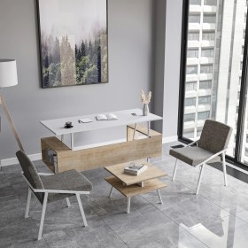 Resim Lagomood İrony Ofis İki Adet Tekli Koltuk Beyaz 