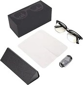 Resim GFRGFH Smart Glasses BT 5.0 Stereo Mavi Işıklı Eller Serbest Aramaları Önler, Entegre Yarı Açık Kablosuz Mikrofonlu Gözlük 