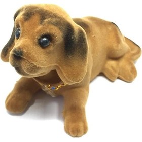 Resim Kafa Sallayan Köpek Araç Içi Torpido Süsü Kahverengi Büyük 15X8Cm (519024113) 