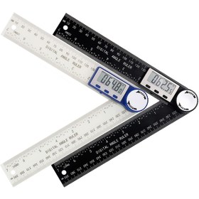 Resim 2'si 1 Arada Dijital Açı Ölçer, 7 inç/200 mm Ahşap İşleri/Mimarlık/DIY Ölçüm için Açı Cetveli 