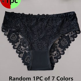 Resim 1 adet Kadın Dantel Detaylı Külot - Ultra Yumuşak ve Nefes Alabilen Pürüzsüz İç Çamaşırı, Çiçek Desenli, Orta Bel Tasarımı, 7 Katı Renk ile Rahat ve Seksi İç Çamaşırı, Dantel İç Çamaşırı, Intim Giyim, Zarif İç Çamaşırı, Yüksek Kaliteli Dantel 