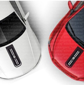 Resim Renault Captur Markalı Logolu Kaput Şerit Sticker Lüks Model 