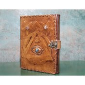 Resim Taşlı Deri Defter Model 4 