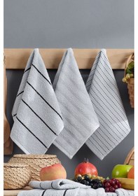 Resim Elart Sophia Mutfak Havlusu 6 Adet 45x30 Cm Gri Gri 