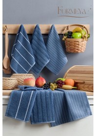 Resim Formeya Sophia 6'lı 30x50 Cm Mutfak Havlusu Seti Mavi 