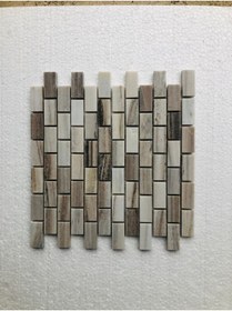 Resim Perla Mutfak Tezgah Arası Doğaltaş Mozaik 2,3x4,8 Pallisandro 0,5 M2 