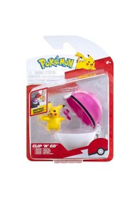 Resim Pokemon Clip 'n' Go Asorti Serı 3 Pıkachu + Love Ball 