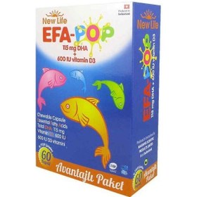 Resim Efa-Pop Çiğnenebilir Balık Yağı 60 Kapsül 