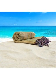 Resim Karatezgah El Dokuma Peştemal Sarı Sarı 