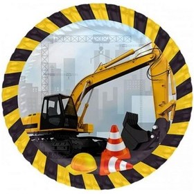 Resim Tabak Karton İnşaat Temalı 23Cm 8 adet 