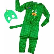 Resim Zyzqstore Kertenkele Çocuk Kostümü - Pijamaskeliler Kostümü - Gekko Kostümü - Renk: Renk , Model: Model , Boyut: Boyut , Uyg Yeşil 