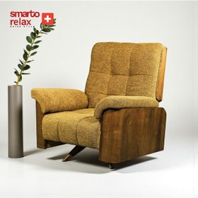 Resim Smarto Relax Tv Koltuğu Sicilya Ergonomik Döner Mekanizma Bukle Polyester Kahverengi Dekoratif Baba Koltuğu Kahverengi 