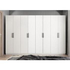 Resim Bonn 8 Kapaklı Dolap Gardırop Beyaz 